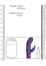 Load image into Gallery viewer, Royal Gems Dazzling Purple Rechargeable Silicone Bullet
