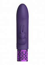 Load image into Gallery viewer, Royal Gems Dazzling Purple Rechargeable Silicone Bullet
