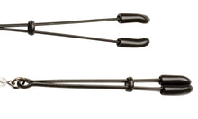 Load image into Gallery viewer, Black Tweezer Clamp Black W/beads
