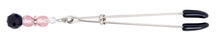 Load image into Gallery viewer, Tweezer Clit Clamp W/pink Beads
