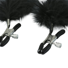 Load image into Gallery viewer, Sex &amp; Mischief Feathered Nipple Clamps
