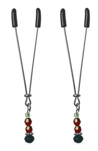 Sex & Mischief Nipple Clips Ruby Black
