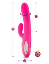 Load image into Gallery viewer, Viben Hypnotic Thrusting Rabbit W/ Clit Stim Hot Pink
