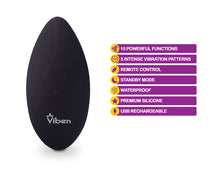 Load image into Gallery viewer, Viben Racy 10 Function Panty Vibe Black
