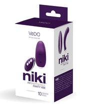 Load image into Gallery viewer, Vedo Niki Rechargeable Panty Vibe Deep Purple
