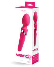 Load image into Gallery viewer, Vedo Wanda Rechargeable Wand Vibe Foxy Pink
