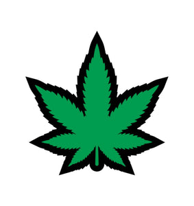 Green Marijuana Leaf Pin