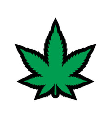 Green Marijuana Leaf Pin