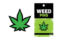 Load image into Gallery viewer, Green Glitter Leaf Pin
