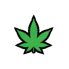 Load image into Gallery viewer, Green Glitter Leaf Pin
