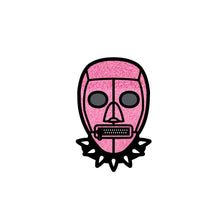 Load image into Gallery viewer, Pink Bondage Mask Pin
