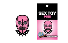 Load image into Gallery viewer, Pink Bondage Mask Pin
