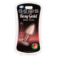 Load image into Gallery viewer, Gems Rosy Gold Anal Plug Small
