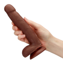 Load image into Gallery viewer, Cloud 9 Dual Density Dildo Touch 7in W/ Balls Brown
