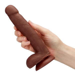 Cloud 9 Dual Density Dildo Touch 7in W/ Balls Brown
