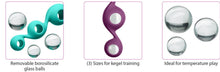 Load image into Gallery viewer, Cloud 9 Health &amp; Wellness Borosilicate Kegel Training Set - Teal
