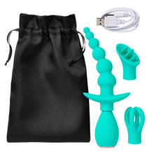 Load image into Gallery viewer, Cloud 9 Health &amp; Wellness Anal Clitoral &amp; Nipple Massager Kit Teal
