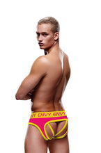 Load image into Gallery viewer, Envy Solid Jock Pink/yellow L/xl
