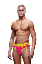 Load image into Gallery viewer, Envy Solid Jock Pink/yellow L/xl
