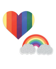 Load image into Gallery viewer, Pasties Pride Glitter Rainbows &amp; Hearts
