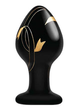 Load image into Gallery viewer, (wd) Secret Kisses 3.5in Glass Black &amp; Gold
