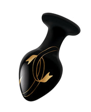 Load image into Gallery viewer, (wd) Secret Kisses 3.5in Glass Black &amp; Gold
