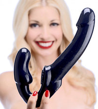 Load image into Gallery viewer, Strap U Revolver Strapless Strap On Dildo Black
