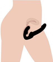 Load image into Gallery viewer, Strap U Revolver Strapless Strap On Dildo Black
