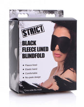 Load image into Gallery viewer, Strict Black Fleece Lined Blindfold
