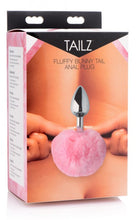 Load image into Gallery viewer, Tailz Pink Fluffy Bunny Tail Anal Plug
