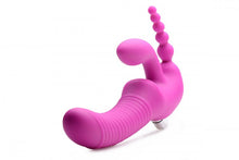 Load image into Gallery viewer, Strap U Regal Rider Vibrating Strapless Strap On Triple G Dildo
