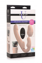 Load image into Gallery viewer, Strap U 10x Evoke Ergo-fit Inflatable &amp; Vibrating Strapless Strap-on Flesh

