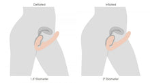 Load image into Gallery viewer, Strap U 10x Evoke Ergo-fit Inflatable &amp; Vibrating Strapless Strap-on Flesh
