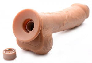 Loadz 8.5in Vibrating Dildo Squirting Medium