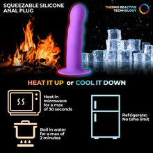 Load image into Gallery viewer, Squeeze-it Silexpan Dildo- Purple
