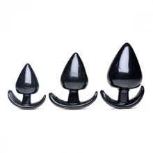 Load image into Gallery viewer, Master Series Triple Spades 3 Pc Anal Plug Set

