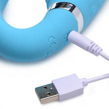Load image into Gallery viewer, Strap U Mighty Rider 10x Vibrating Strapless Strap-on Blue
