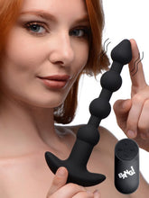 Load image into Gallery viewer, Bang! Vibrating Silicone Anal Beads &amp; Remote Black
