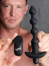 Load image into Gallery viewer, Bang! Vibrating Silicone Anal Beads &amp; Remote Black
