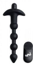 Load image into Gallery viewer, Bang! Vibrating Silicone Anal Beads &amp; Remote Black
