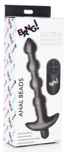 Load image into Gallery viewer, Bang! Vibrating Silicone Anal Beads &amp; Remote Black
