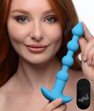 Load image into Gallery viewer, Bang! Vibrating Silicone Anal Beads &amp; Remote Blue

