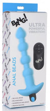 Load image into Gallery viewer, Bang! Vibrating Silicone Anal Beads &amp; Remote Blue
