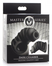 Load image into Gallery viewer, Master Series Dark Chamber Silicone Chastity Cage
