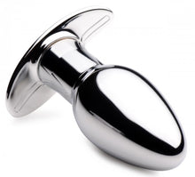 Load image into Gallery viewer, Master Series Chrome Blast 7x Butt Plug W/ Remote Small
