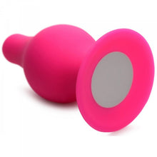 Load image into Gallery viewer, Squeeze-it Tapered Anal Plug Pink Small
