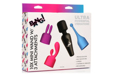 Load image into Gallery viewer, Bang! 10x Mini Wand W/ 3 Attachments
