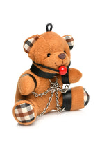 Load image into Gallery viewer, Master Series Gagged Teddy Bear Keychain
