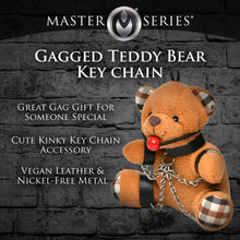 Load image into Gallery viewer, Master Series Gagged Teddy Bear Keychain
