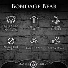 Load image into Gallery viewer, Master Series Gagged Teddy Bear Keychain
